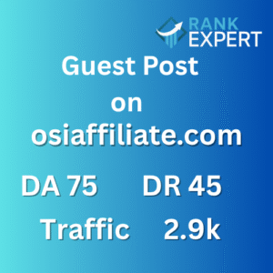 Guest Post on osiaffiliate.com – DA 45 | DR 75 | 2.9k Traffic