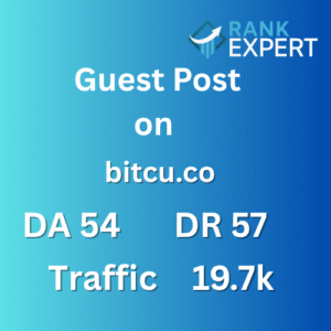 Guest Post on bitcu.co – DA 54 | DR 57 | Traffic 19.7k